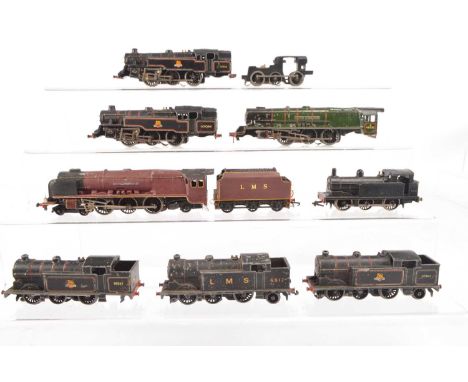 Hornby-Dublo 00 Gauge 2 and 3-Rail Steam Locomotives for spares (10), 3-Rail, 'Duchess of Montrose ' Loco only, black 80054 2