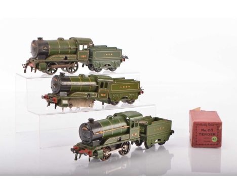 Hornby 0 Gauge group of LNER Tender Locos (3), No.0 0-4-0 Loco & Tender green No.5508 (Finer scale wheels fitted), later vers