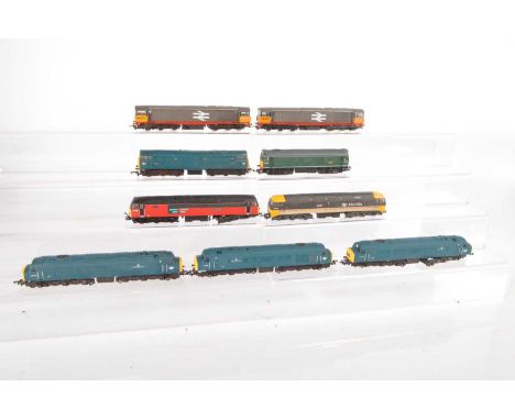 Hornby Mainline  Lima Diesel Locomotives  00 gauge  (9), comprising Hornby class 58 Locomotive Railfreight red/grey 58001 (2)