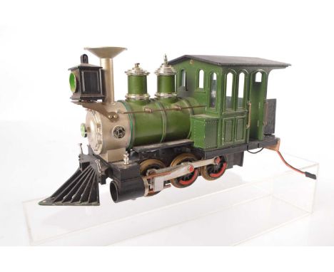 Modified Lionel Standard Gauge 0-6-0 Tank Engine, some modification to coal bunker, coupling rods and pistons modified, F-G