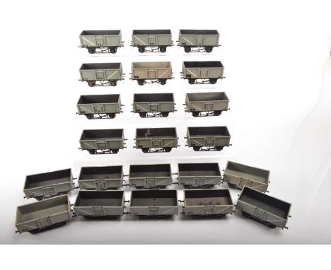 Lima  0 gauge 16 ton mineral wagons (22), comprising the standard Lima 16 ton grey mineral wagon, good variety of different n