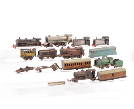 Marklin Bassett Lowke and other commercial manufacturers 0 Gauge Locomotives/Locomotive bodies, Rolling stock and railway acc