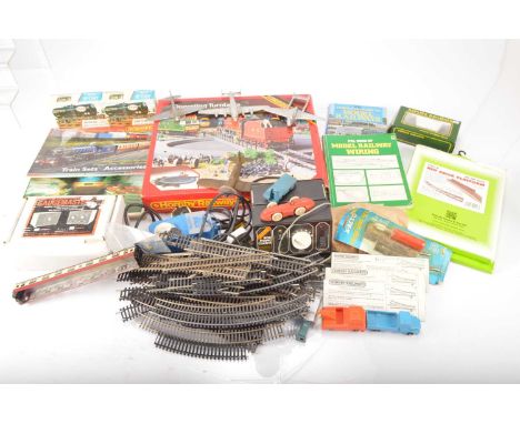 Mainline Bachmann Airfix Hornby Locomotives coaches and wagons  with accessories 00 gauge (qty in 2 boxes), comprising in ori