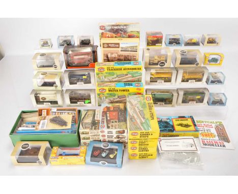 Unbuilt Airfix plastic Kits Merit accessories with Diecast vehicles all in original boxes 00 gauge (qty in 1 box), comprising