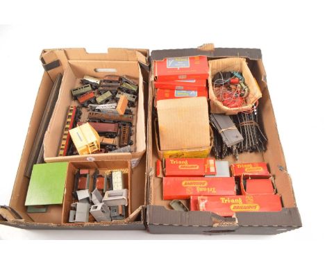 Tri-ang  00 Gauge Railways Locomotives  and Accessories and Minic Motorway Cars and Track and Trix and Hornby-Dublo wagons (q
