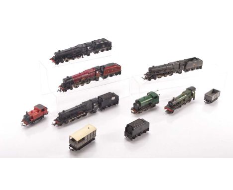 Rovex and Tri-ang 00 Gauge unboxed Steam Locomotives including Plunger Princess and Rolling Stock and Tri-ang Hornby Princess