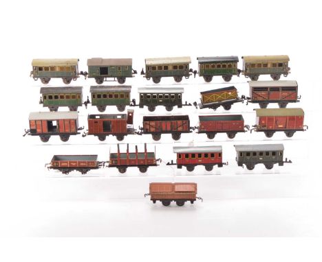 Marklin/Kraus 0 Gauge Passenger and Goods rolling stock (20), Marklin ref: 17250 Coaches *3, 17260 Baggage car, 17190 *3, Cov