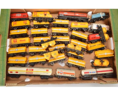 Hornby Lima  00 gauge Private Owner Tank wagons  (37), including Lima Blue Circle (6), Mobiloil (1), Hornby Blue Circle (17),
