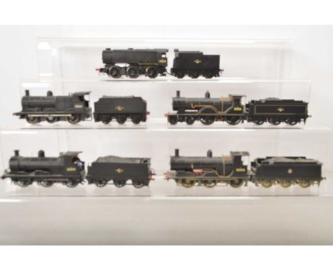 Hornby Bachmann 00 gauge BR SR black Locomotives and tenders (5), comprising some locomotives that are detailed and customise