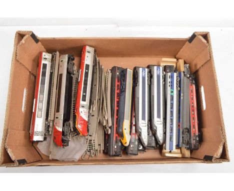 Hornby Bachmann Jouef TGV and other High Speed trains  00 gauge and track (qty), comprising Bachmann Class 220 Driving Traile
