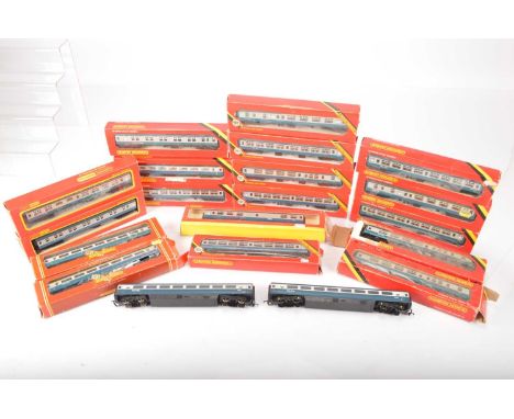 Hornby 00 gauge Inter-City coaches  in blue/grey liveries (20), comprising in original boxes Hornby R922 Mark 1 Brake 2nd coa