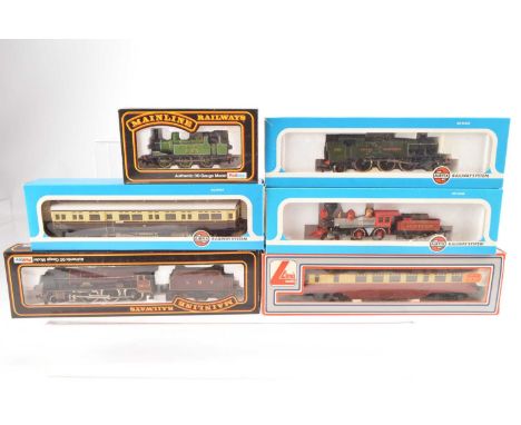 Lima Mainline Airfix Locomotives and coaches in original boxes 00 gauge (6), comprising Mainline 37060 Royal Scot class 4-6-0