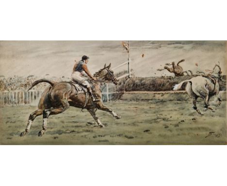 After "Snaffles" Charles Johnson Payne (1884-1967)
Hand-coloured lithograph
&ldquo;The Worst View In Europe Oh Murther! The d