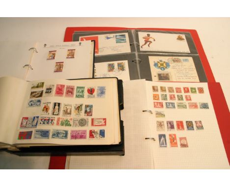 1952 silver Jubilee Commonwealth stamp album, album of First Day covers, two other albums (4)