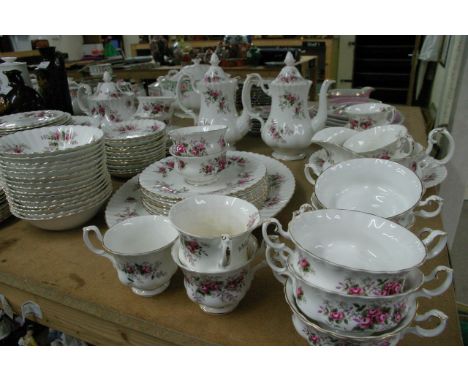 A Royal Albert Lavender Rose Tea,Coffee and dinner service 