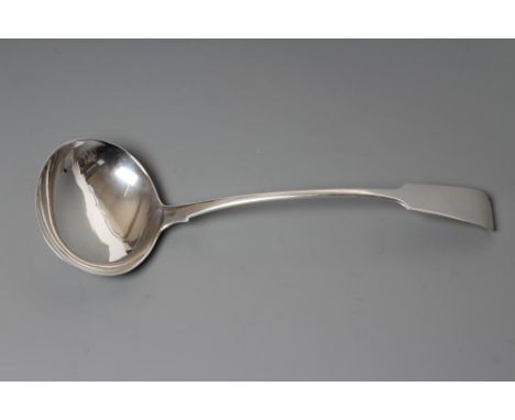 A GEORGE III SOUP LADLE, maker George Ferris, Exeter 1818, in Fiddle pattern, 4ozs (Est. plus 24% premium inc. VAT)