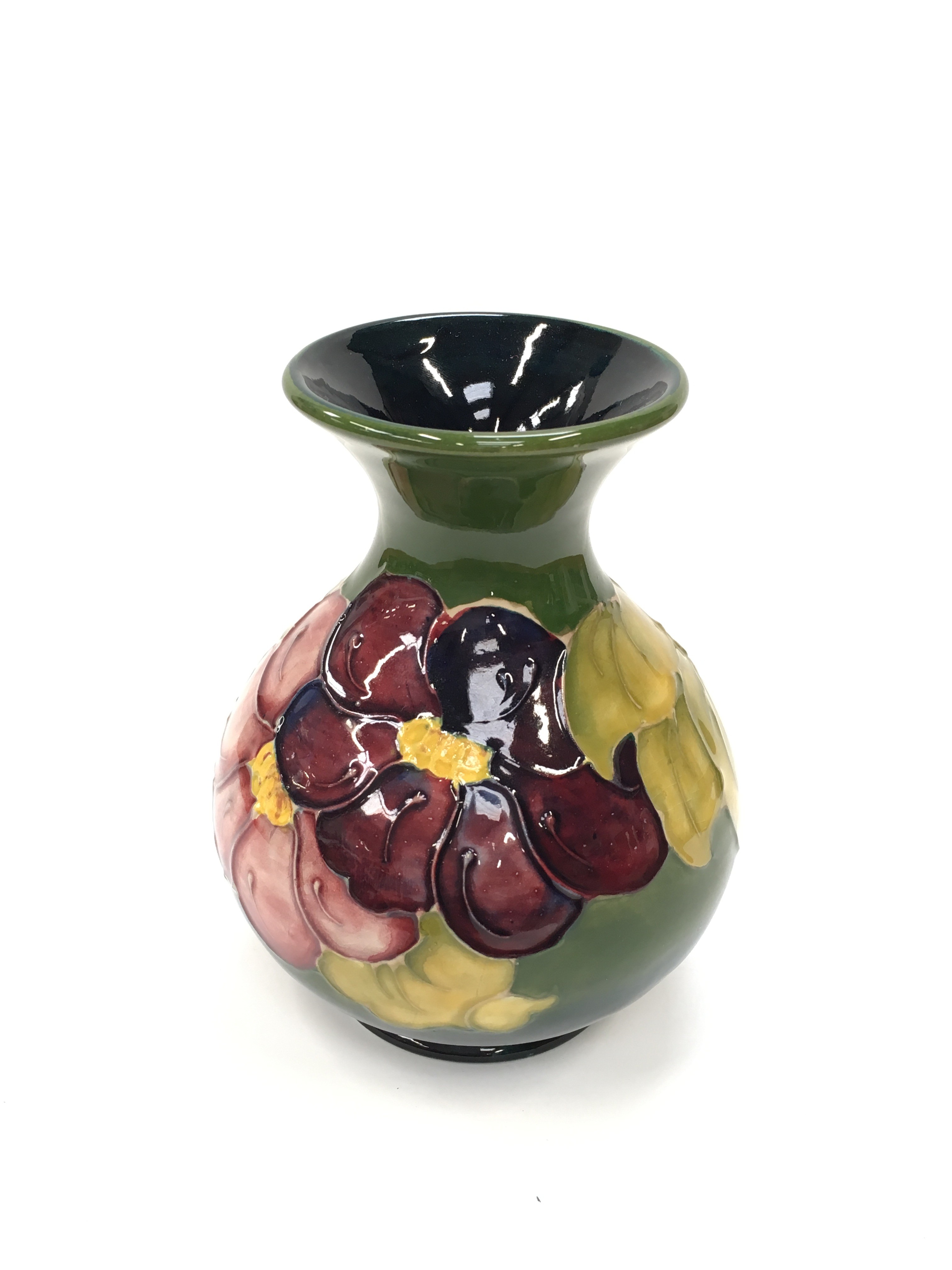 Hibiscus A Moorcroft Pottery Walter Moorcroft Design Ovoid Shaped