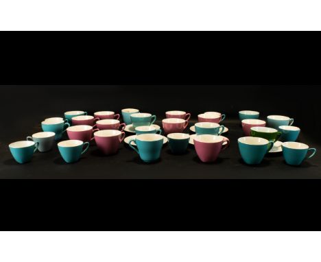 Midwinter Box of Turquoise &amp; Pink Cups 40 pieces in total.  Includes 10pink cups, 24 blue cups and 5 white saucers.  Plea