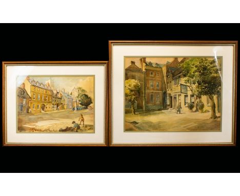 Irene A. Welburn R.O.I., R.B.S.A.  British (1910 - 2000) (ex.1936-1940) Two Original Watercolours Each framed, mounted and gl
