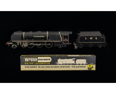 Wren Railways W227-4-6-2 Finely Detailed Diecast Metal Scale Model, Locomotive and Tender LMS Coronation Class ( City of Stok