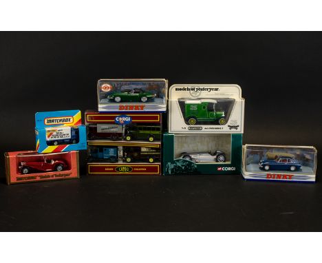 Diecast Model Car Interest - Matchbox - Seven In Total. Comprising, Corgi Railway Cameo Collection, Matchbox MB Volvo Contain