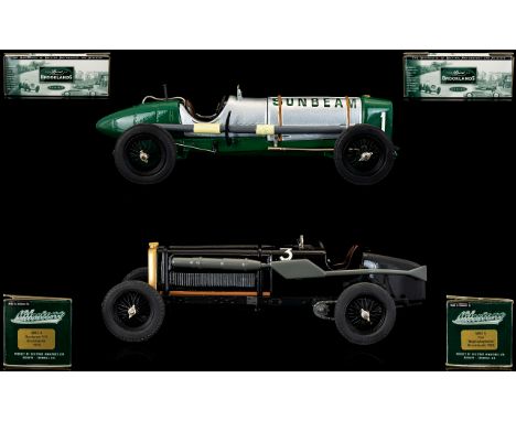 Milestone Miniatures 'The Spirit of Brooklands' Series. 1/43rd Scale Diecast Model Cars (2) for adult collectors.1.  MBC 8 - 