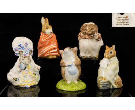 Collection of Beswick Beatrix Potter Figures five (5) in total, comprises:1.  Timmy Willow Fetching Milk BP10A - Beswick No. 