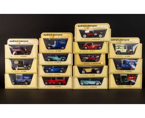Diecast Model Car Interest - Models Of Yesteryear Matchbox Collection. 15 In Total. Comprising, Y-11 1938 Lagonda, Y-15 1930 