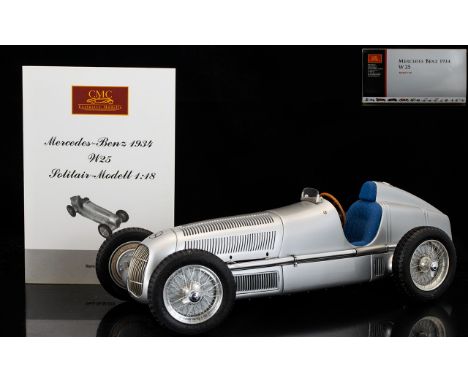 Exclusive Precision Model Adult Collector Only Mercedes Benz 1934 W-25 Racing Car.  CMC High Quality hand-mounted. Scale mode