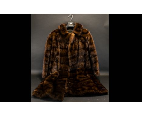 Vintage Mink Coat Ladies swing style female ranch mink coat.  Pelts in wonderful condition, approx size UK 12, front patch po