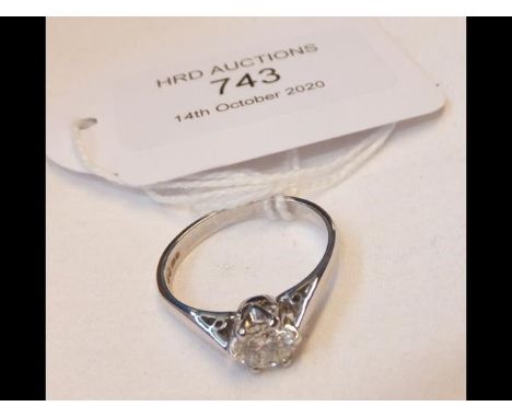 An 18ct gold diamond solitaire ring, approx 0.6 caratCONDITION REPORTBy our judgement, condition of lot is good, and to our e