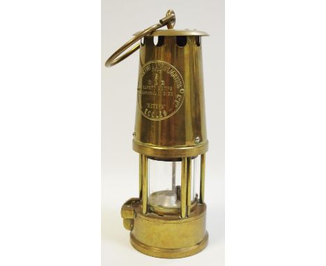 An Eccles 'The Protector Lamp &amp; Lighting Co.' No.6 Type miners lamp