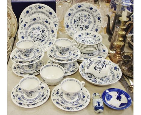 J. G. Meakin Blue Nordic tea and dinner ware; Delft Clog; blue and white plate