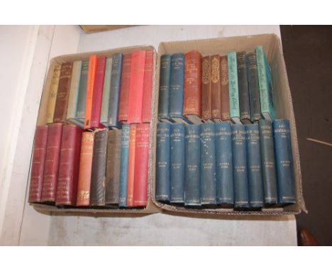 A run of Victor Hugo novels including Les Miserables, Toilers of the Sea, Notre Dam, various other novels, Abbey's, Castle's 
