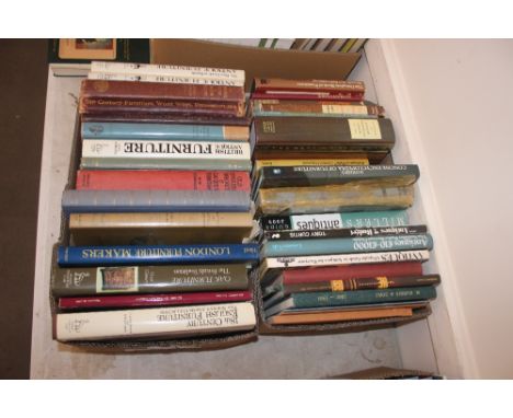 A collection of various antique furniture, reference works including R.W.Symonds Old English Walnut and Lacquer Furniture, F 