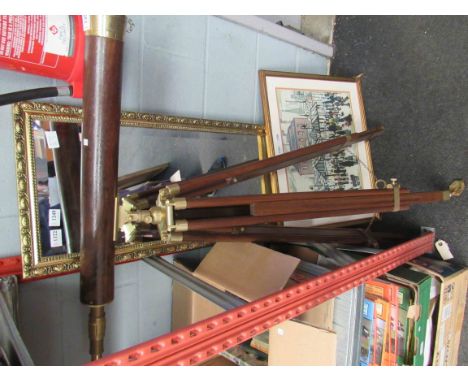 A telescope and adjustable tripod stand