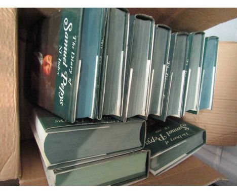 A collection of 10 hardback transcriptions of "The Diary of Samuel Pepys" by Robert Latham and William Matthews
