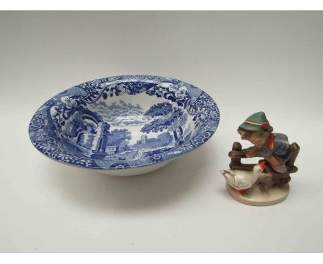 A Copeland Spode "Italian" fruit bowl and a Goebel figure of boy with duck