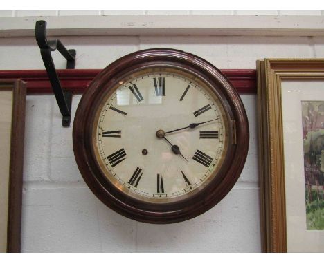 A 19th Century walnut cased dial clock French stiking countwheel movement