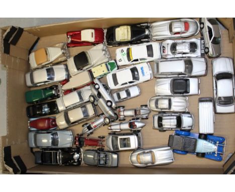 Diecast unboxed selection of Mercedes models - various manufacturers - including Corgi, Solido, Brumm, etc (2 boxes)