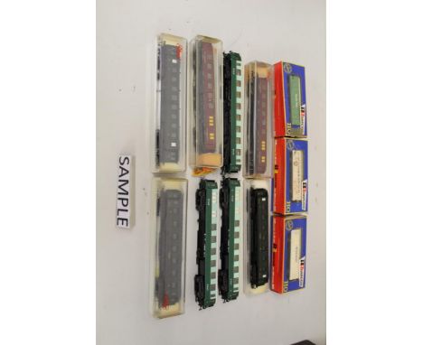 Railway - selection of H0 and 00 gauge European issue carriages and wagons - both boxed and unboxed including Liliput, Rivaro