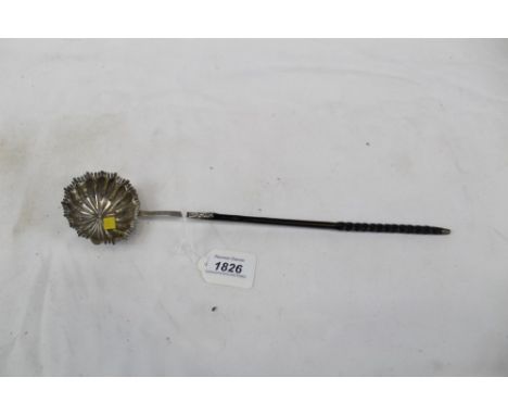19th century Continental horn-handled toddy ladle - apparently unmarked