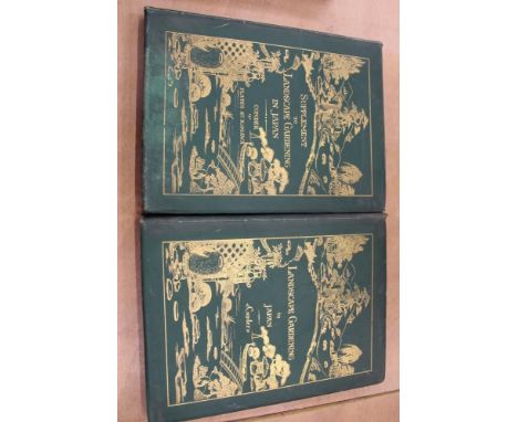 Books:  J. Conder - Landscape Gardening in Japan and Supplement to Landscape Gardening in Japan, published Tokyo, 1893, first