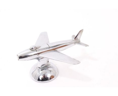 Chrome Dunhill 'Jet Plane' table lighter