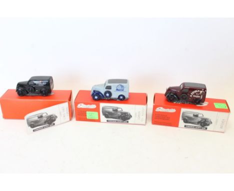 Diecast - Somerville white metal models - Fordson 5cwt van Lewis East Limited, London Toy Museum and a design for a Butcher -