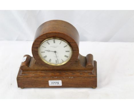 Great Western Railway mantel clock with spring-driven movement, signed - V. A. P. Brevete and white enamel dial with Roman nu