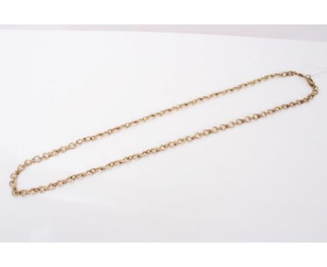Gold (9ct) fancy link necklace CONDITION REPORT 53.2g total weight