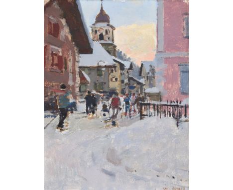 
	
		λ&nbsp;KEN HOWARD (BRITISH B. 1932)
		BERGUN, 1987
		Oil on linen laid to board 
		Signed (lower right)
		25.5 x 19.7cm 