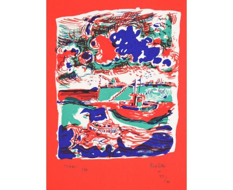 
	
		λ&nbsp;PHILIP SUTTON (BRITISH B. 1928)
		TENBY
		Lithograph, 1989
		Signed and dated in pencil, titled and numbered 77/8