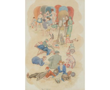 
	
		λ&nbsp;VERA K. SPENCER (BRITISH 1901 - 1989)
		A DAY AT THE BEACH
		Watercolour
		Signed (lower centre)
		38 x 25.5cm (1